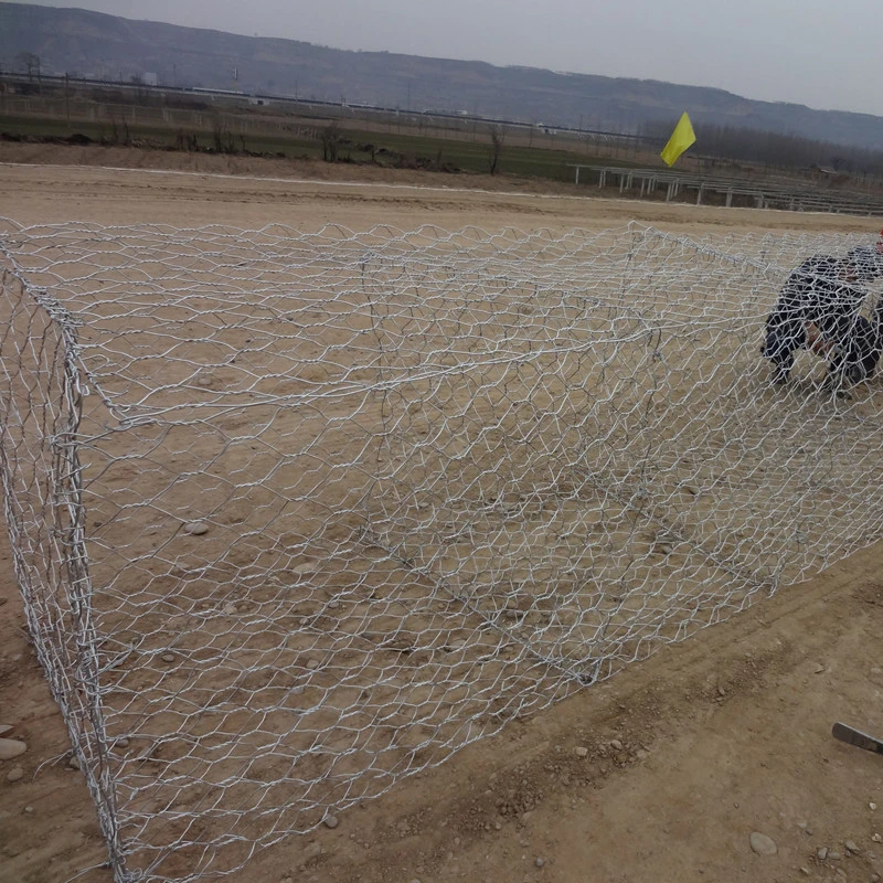 Gabion Gabion jaula la jaula de protección de alambre de acero Hexagonal Gabion latiguillo de red de protección de la Pendiente Gabion Gabion verde paisaje de la pared Net