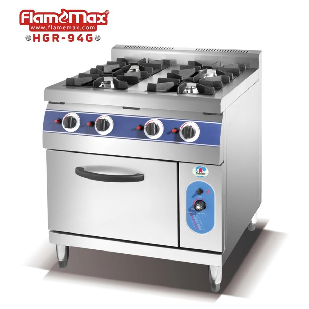 4 Burner Gas Freestanding Cooker Hotel Gas Stove Price (HGR-94G)