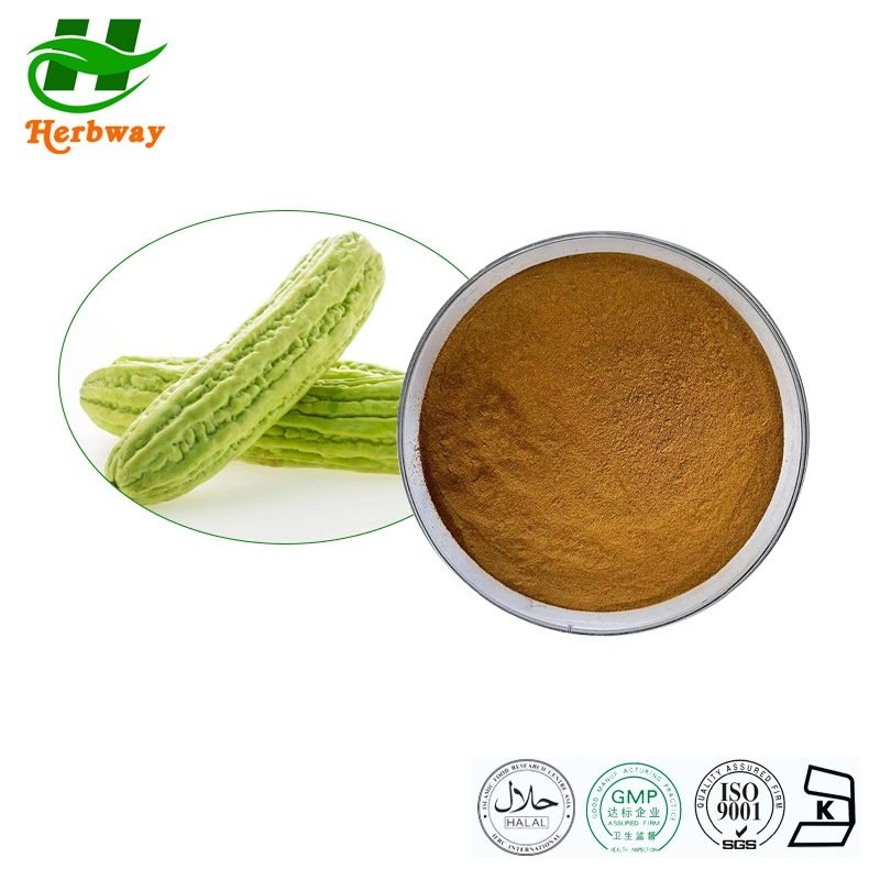 Extrato herbway planta extrato herbal 00% Antidiabéticos naturais alimento Atacado preço Melon amargo extracto 14:1 pó amarelo marrom