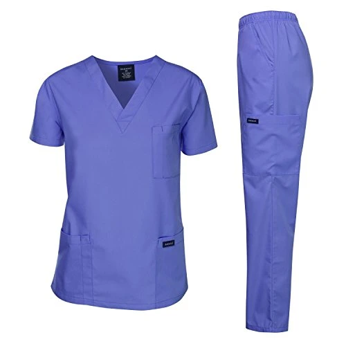 Fábrica OEM uniforme do Hospital Medical Scrub Suit pessoal auxiliar prensa