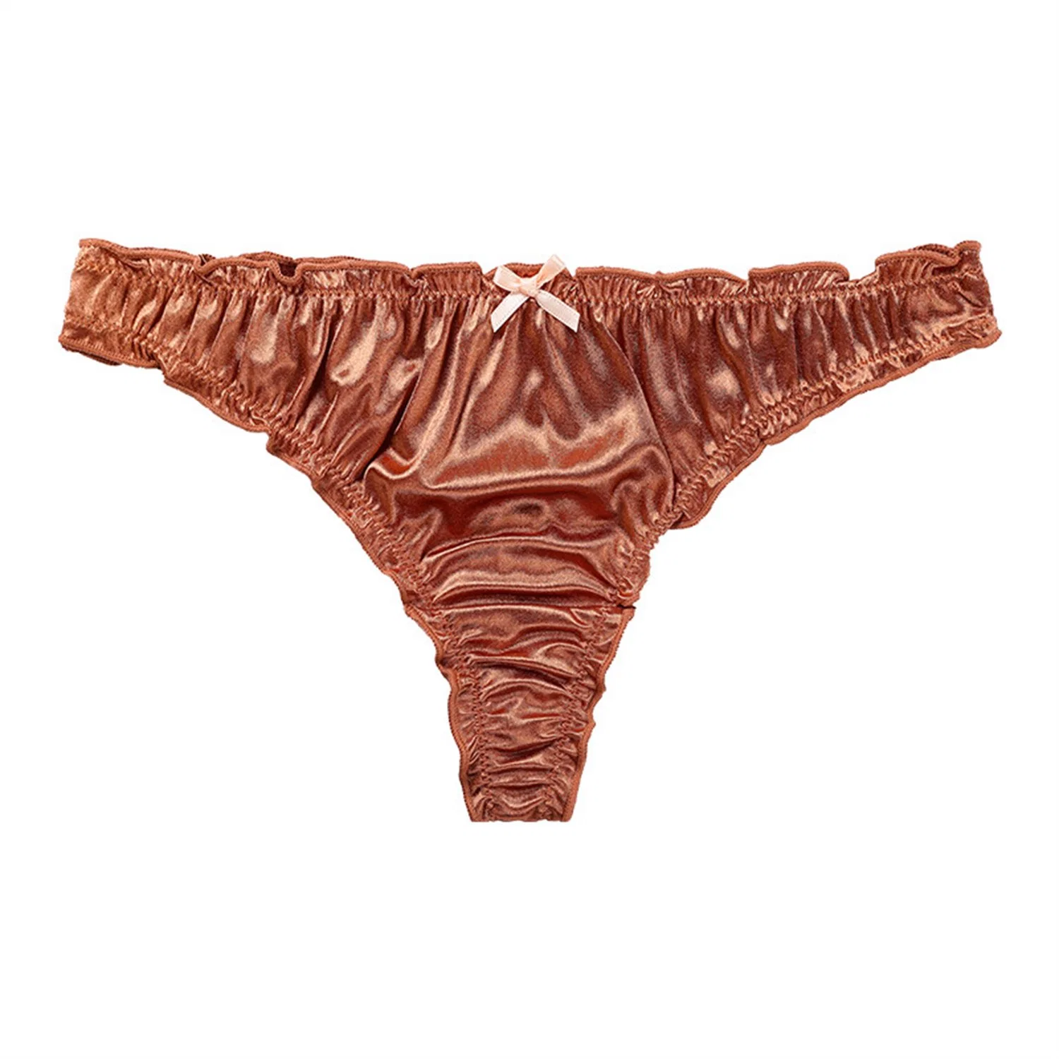 Manufacturer Luxury Bowknot Lady Thongs Underwear