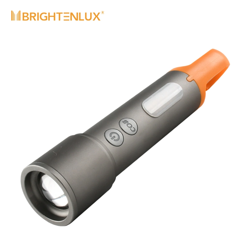 Brightenlux 2022 New Multi-Functional High Lumen Rechargeable Flashlight with Hook for Outdoor Products