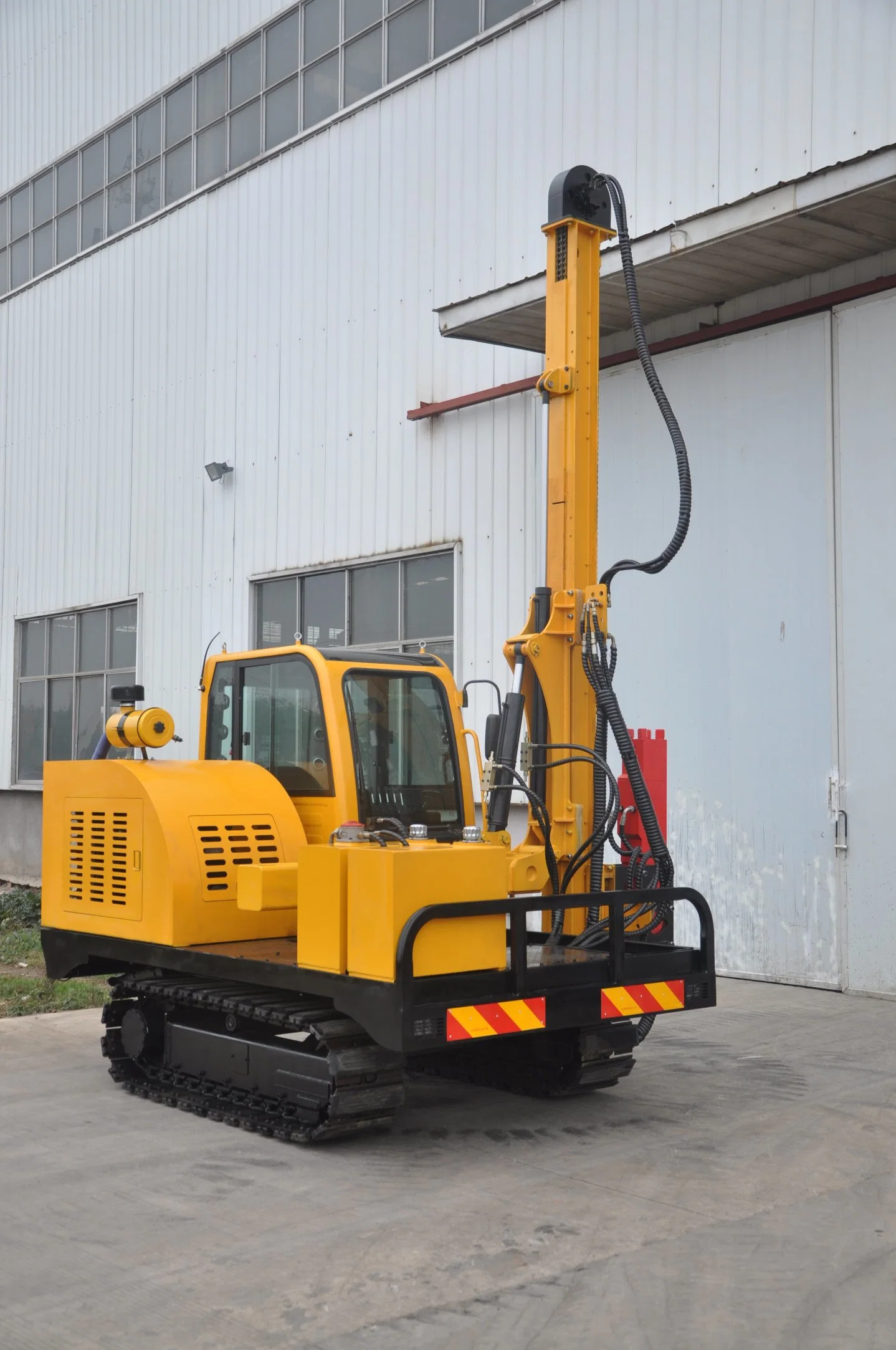 Highway Guardrail Hydraulic Auger Drilling Machine for Road Construction