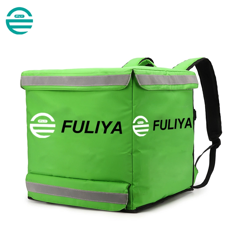 Fuliya Grande Bolsa de refrigerador cuadrada comida bebida impermeable comida aislada Mochila de entrega