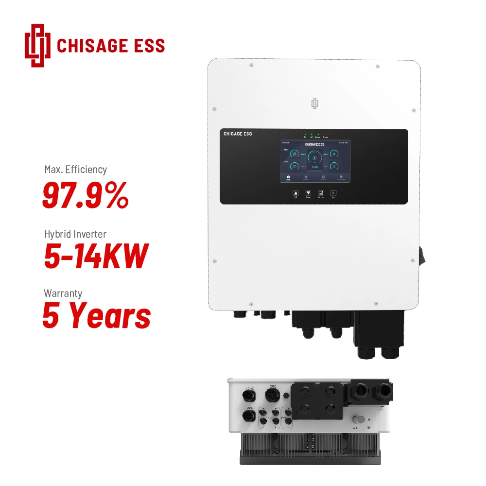 48V DC a AC onda sinusoidal pura On/OFF Grid Hybrid Inversor solar para sistema Solar con 5 años de garantía