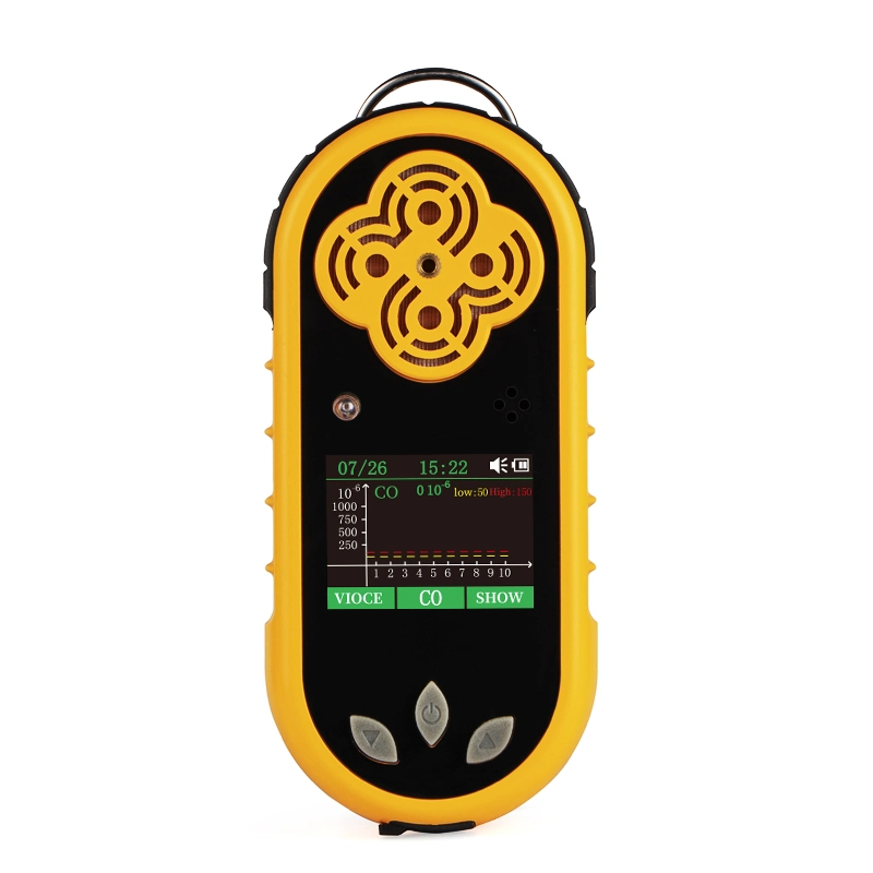 Coal Mine Handheld 4 Gas Monitor Analyzer Electrochemical Sensor Portable 4 in 1 CH4 O2 H2s Co Ex Oxygen Multi Gas Detector