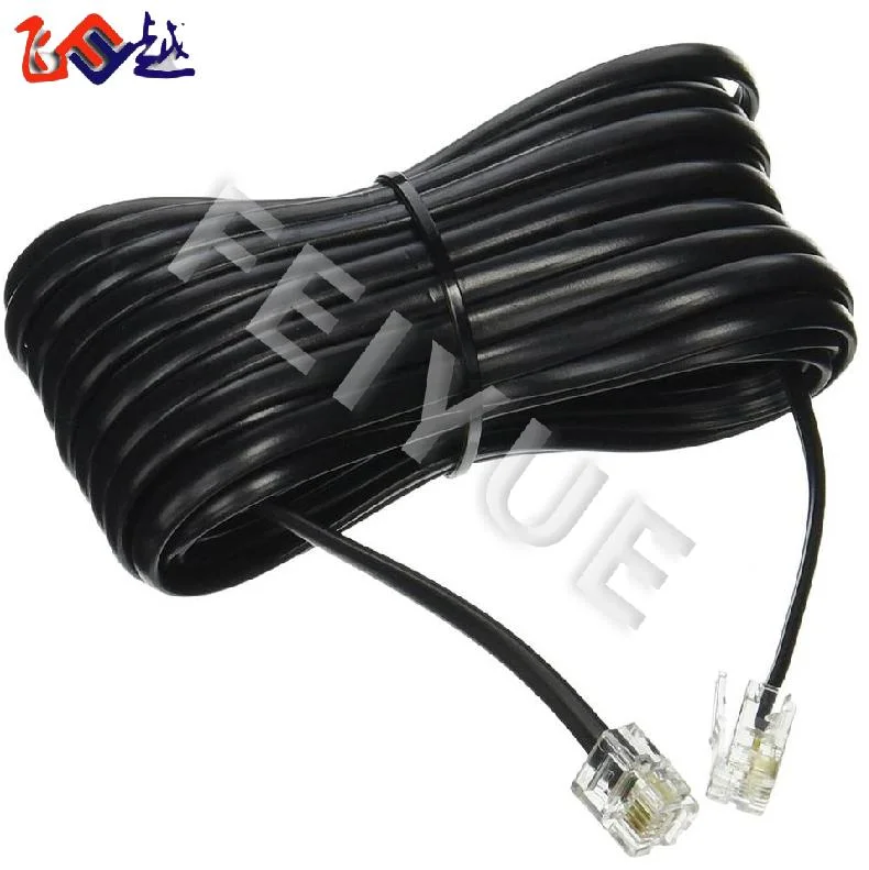 Rj11 Rj12 Rj50 4p4c 6p2c 6p4c 6c6c 8p8c 10p10c Flat Telephone Cable Communication Cable