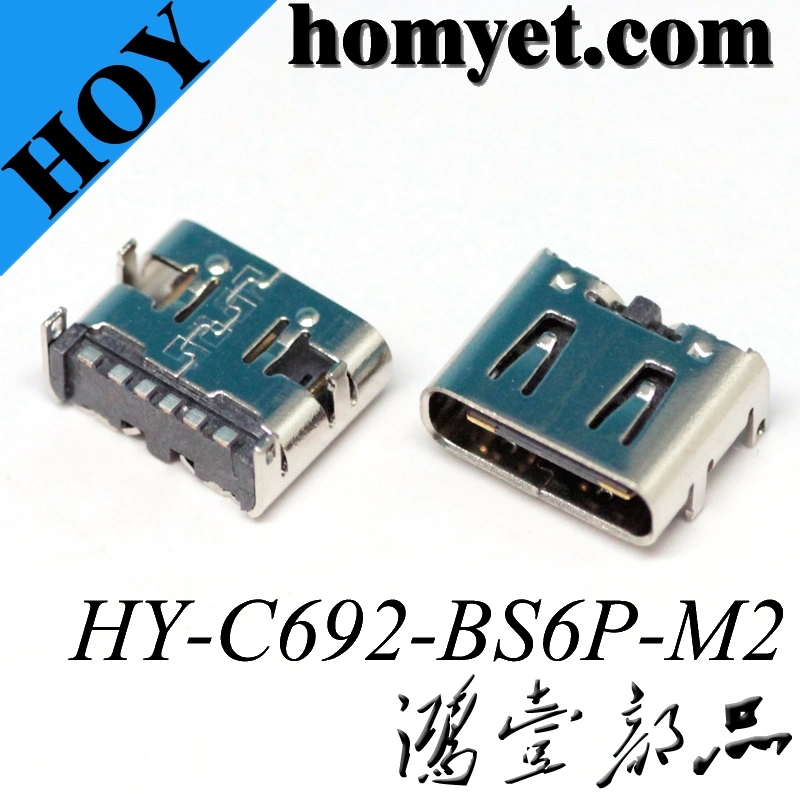 4pin DIP+6pin SMT Short-Type 3.1 USB C Type Connector