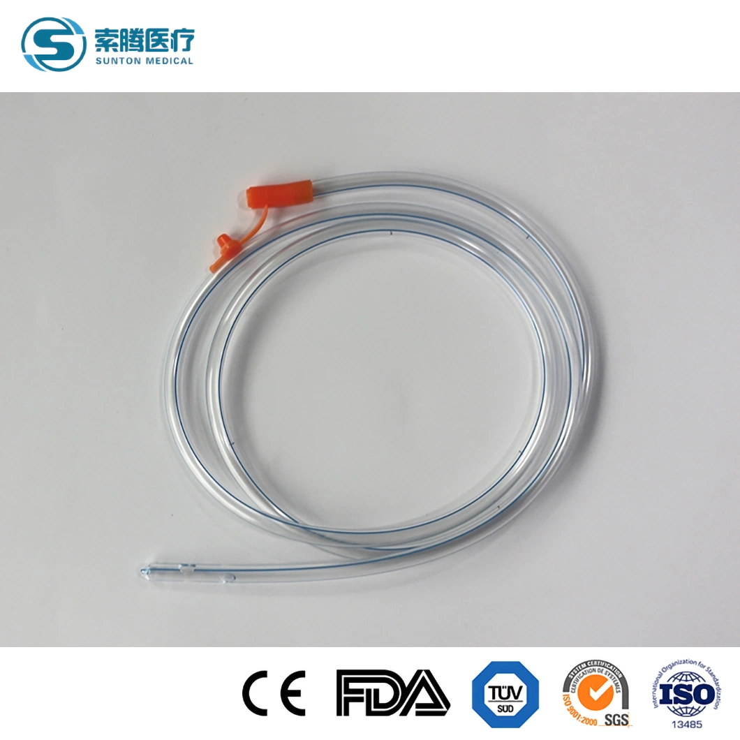 Sunton Medical Stomach Tube China 8fr/10fr/12fr/14fr/16fr/18fr Medical Grade PVC Stomach Feeding Tube Factory Wholesale/Supplier Custom FDA Silicone Stomach Tubes