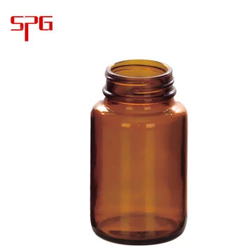 Set 30ml to 500ml Amber Glass Syrup Bottle with Cap Medical Chemistry