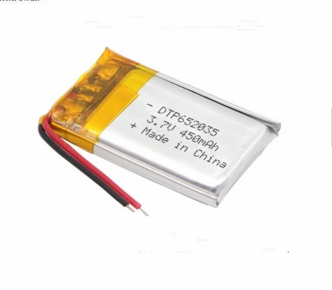 Batterie lithium-ion polymère 3,7 V dt652035 450 mAh pour Smart Watch