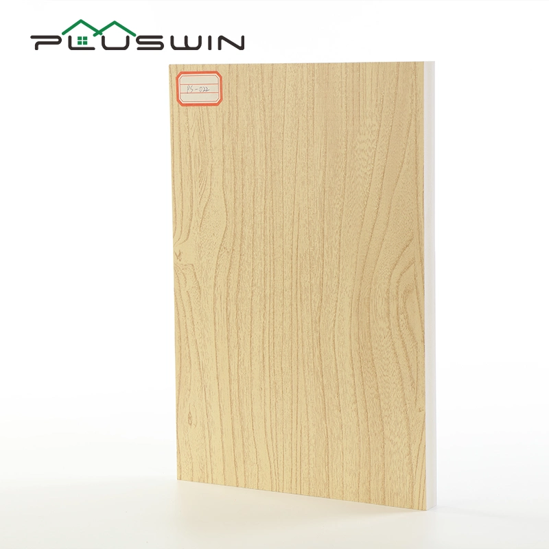 Hoja de madera contrachapada de PVC de 15mm de espuma de PVC laminado junta