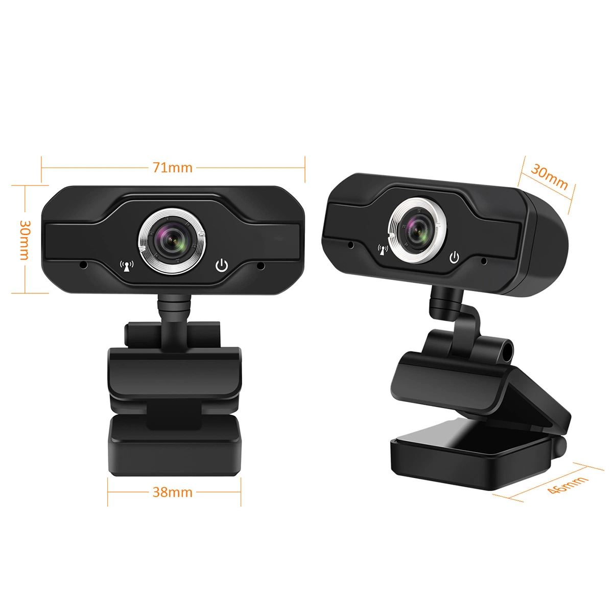 1080P HD USB Webcam Built-in Microphone 1MP Optical Lens CMOS Sensor Computer Laptop Web Camera Live Video Chat