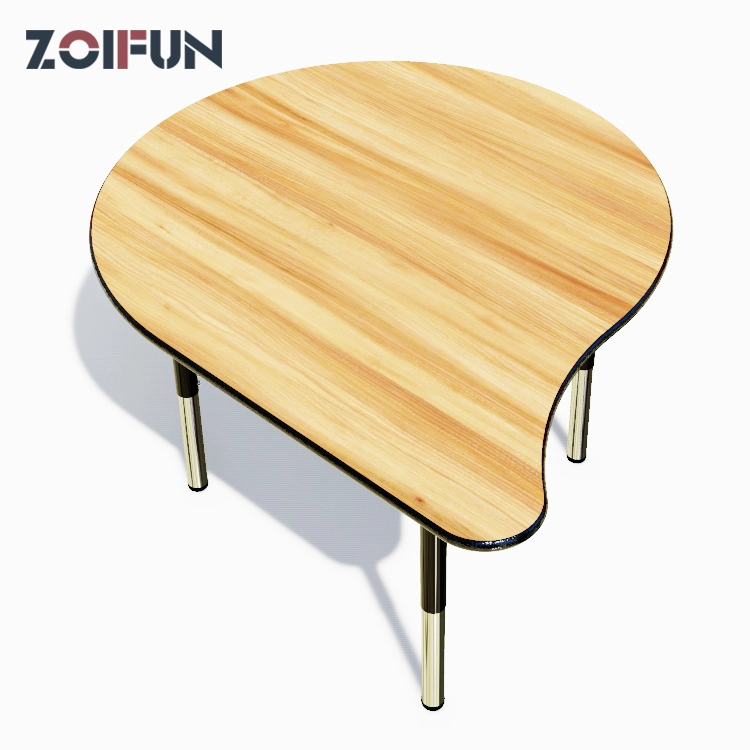 Activity Public Place Table Desks; Bubble Drop Shape MDF Top with PU PVC Edge Meeting Furniture