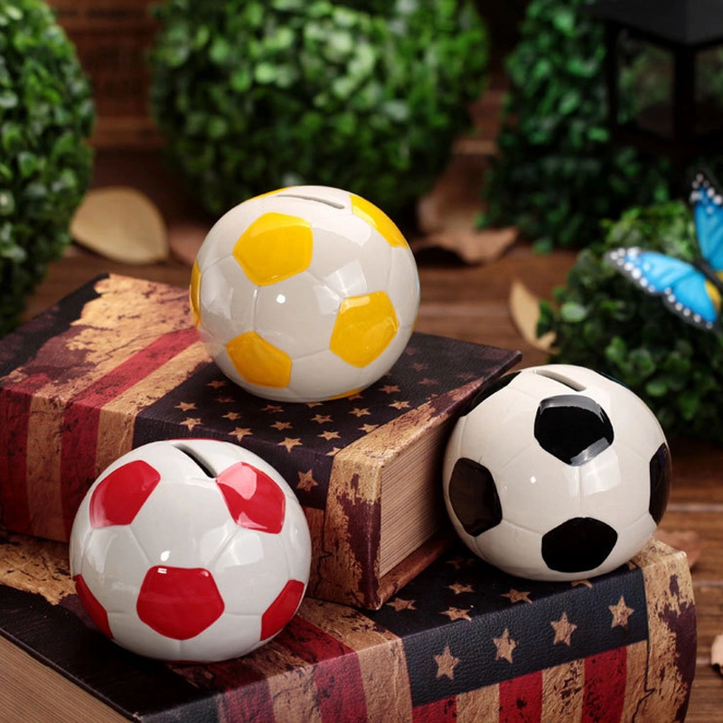 Round Football Money Coin Bank