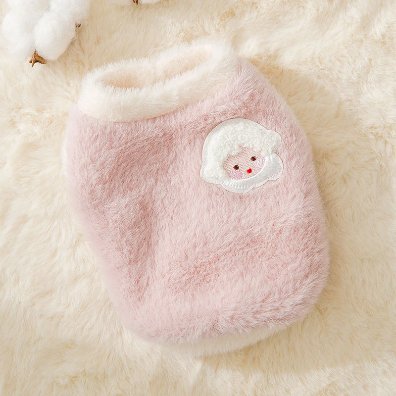 Vêtements pour animaux Manteau en fausse fourrure de vison pour petits ou moyens chiens Garçon ou fille Pulls pour chats ultra doux et chauds pour animaux de compagnie.