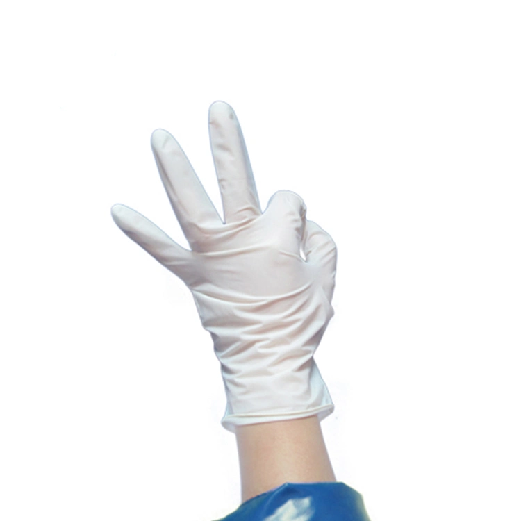 Disposable Medical Use Free-Powder Latex Examination Glove