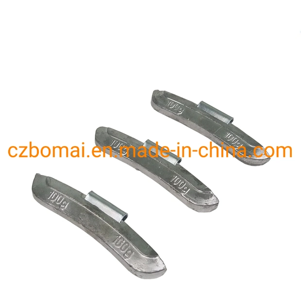 Fe /Steel clip/tirado en el contrapeso de la rueda neumáticos galvanizado con 5G-60g para llanta de aleación