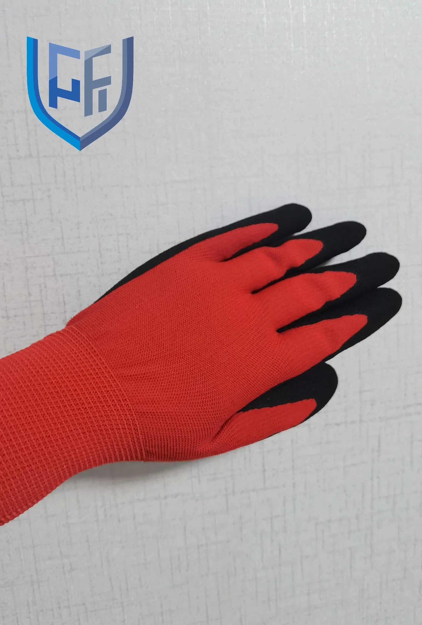 Populaires 13G en nylon souple Gants enduits à base de nitrile travaillant la main