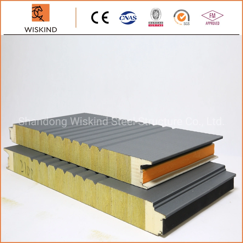 50mm/75mm/100mm/150mm/200mm/300mm EPS/PU/PIR/PUR/Polyurethane/Rock Wool Structural Insulated Sandwich Panel for Internal and External Wall