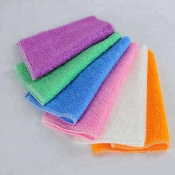 Absorbent Quick Drying Bamboo Fiber Cleaning Cloth Dishcloth Microfiber Kitchen Cleaning Towel