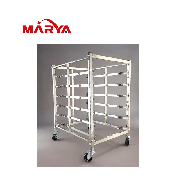 Marya Pharmaceutical Laboratory Hospital Stainless Steel Transfer Trolley with Great Factory Price