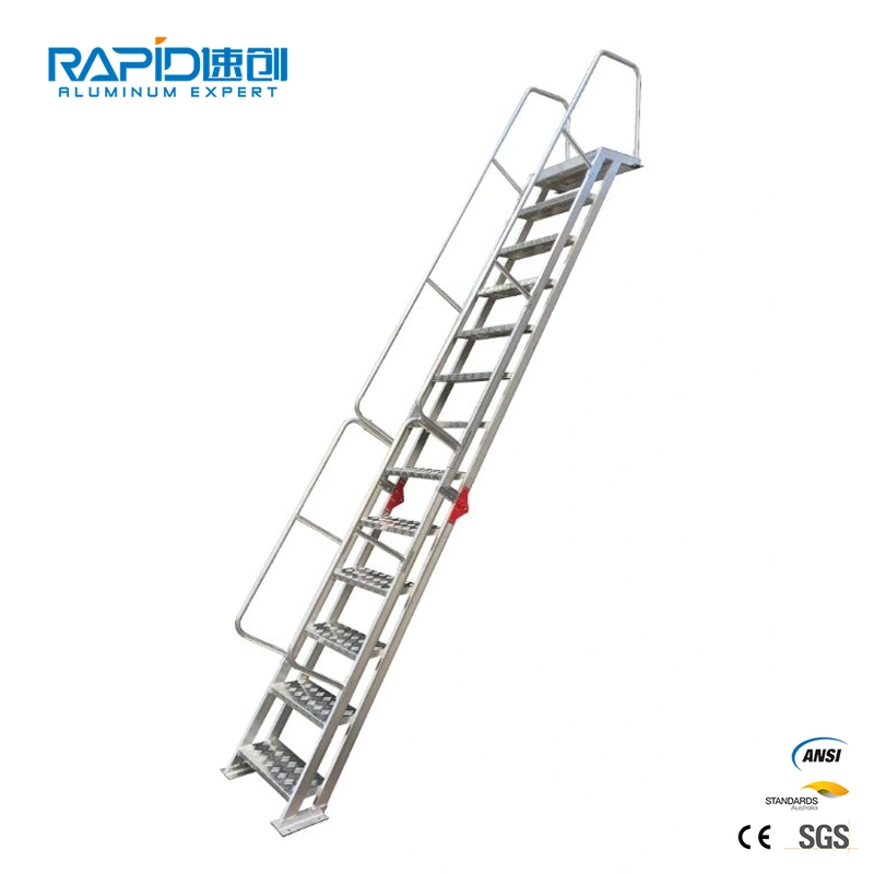 Factory Product Ringlock Metal Steel Climbing Platform Scaffold Ladder