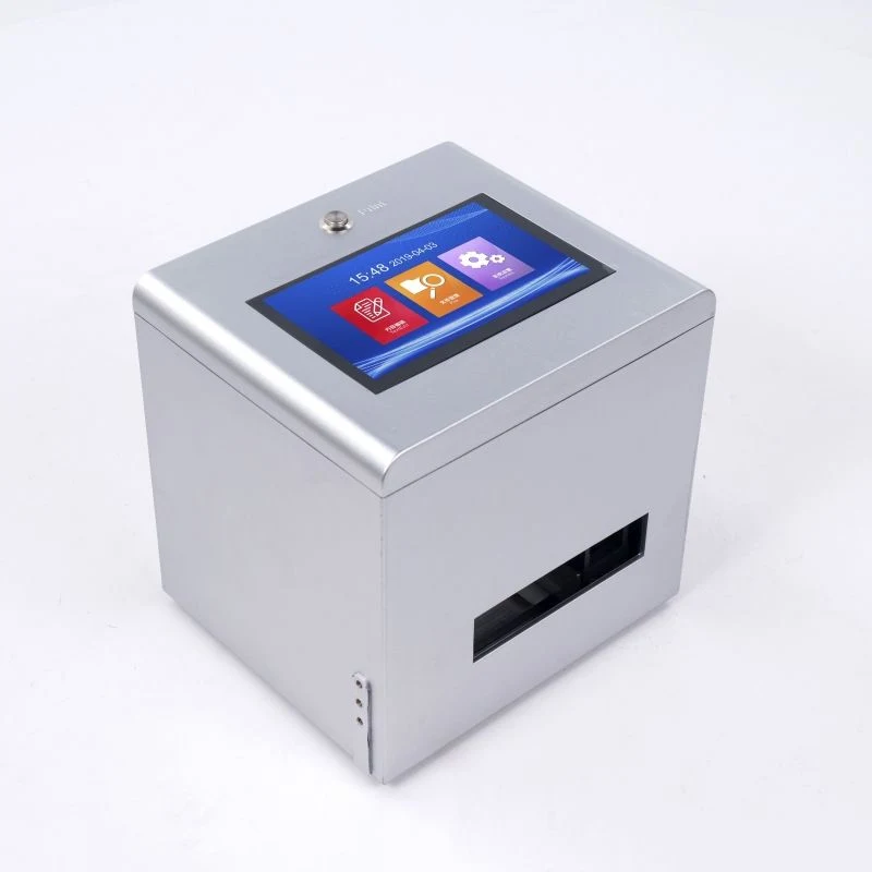 Static Intelligent Automatic Inkjet Printer 7'' Color Touch Screen 600dpi Intelligent USB Qr Code Production Date Label Printer