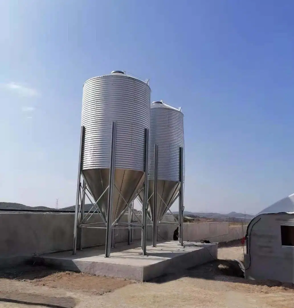 Las granjas de ganado de la tolva del Cono inferior alimentan Silo