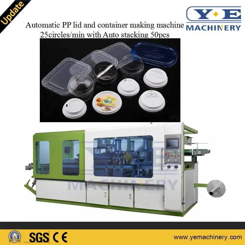 PP Lid Thermoforming Machine in-Line Cutting Punching Machine