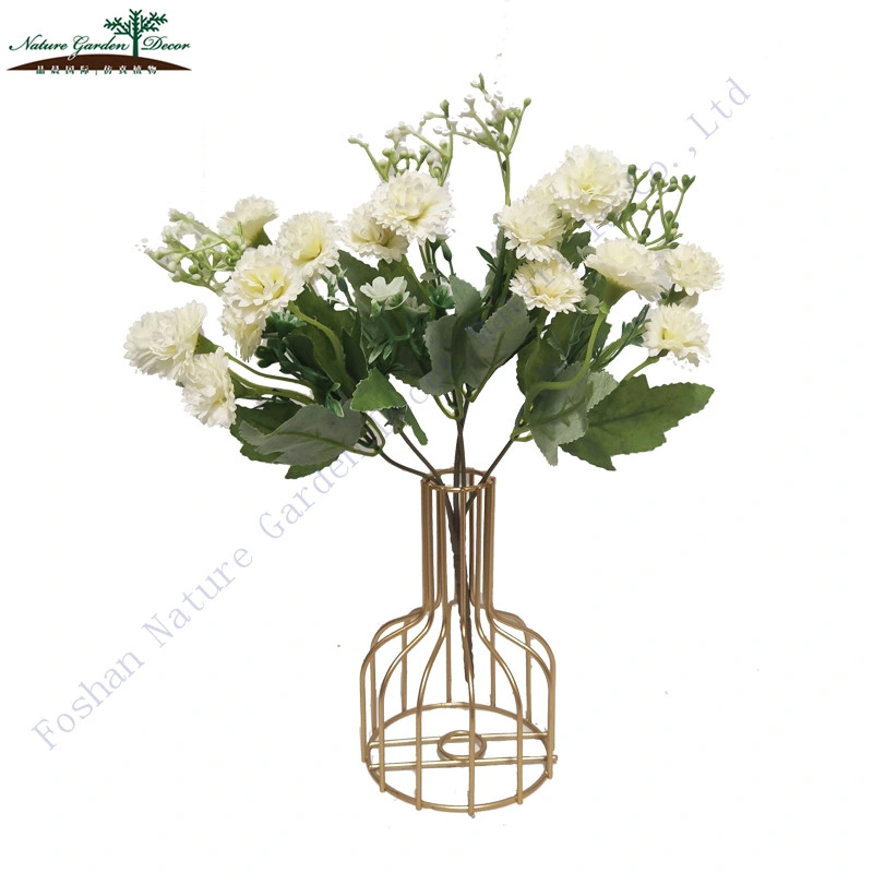 Großhandel Stoff Kohl Rosen Blumen Blumenstrauß Hochzeit White Rose Seide Blume