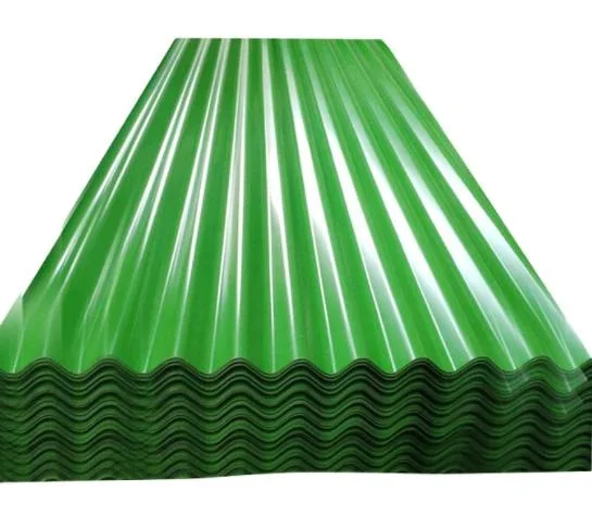 Metal Color Coated Roofing Tile Gi PPGI Mild Steel Plate Prepainted Galvanized Corrugated Steel Sheet Price