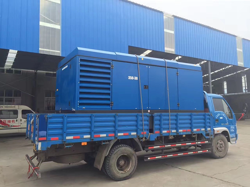 Diesel Engine Powered Mobile Air Compressor for Drilling