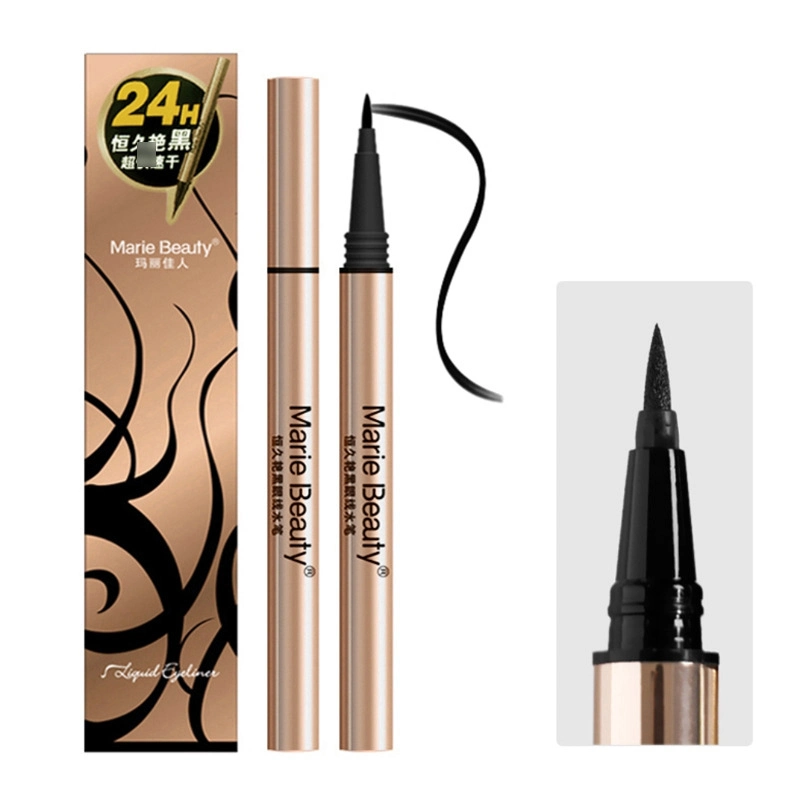 Hard Head Cotton Brush Black Liquid Pen Eyeliner