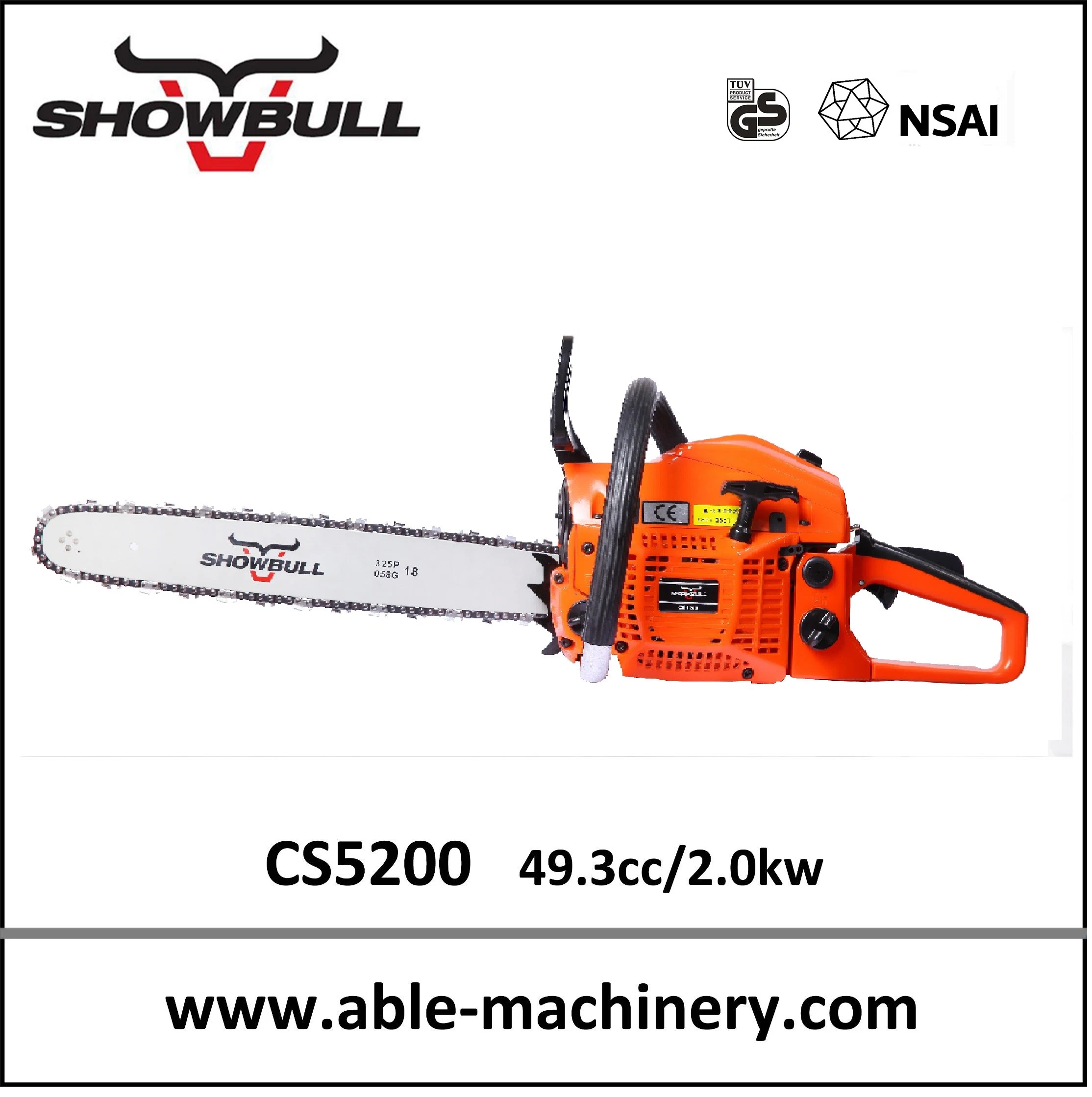 52cc Gasoline Petrol Chain Saw Garden Tools