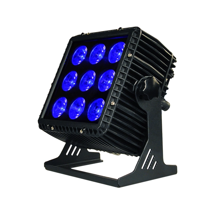 Square Housing LED Stage Light Ss2009-Rgbawuv 9PCS*20W IP65 Outdoor DJ Lighting