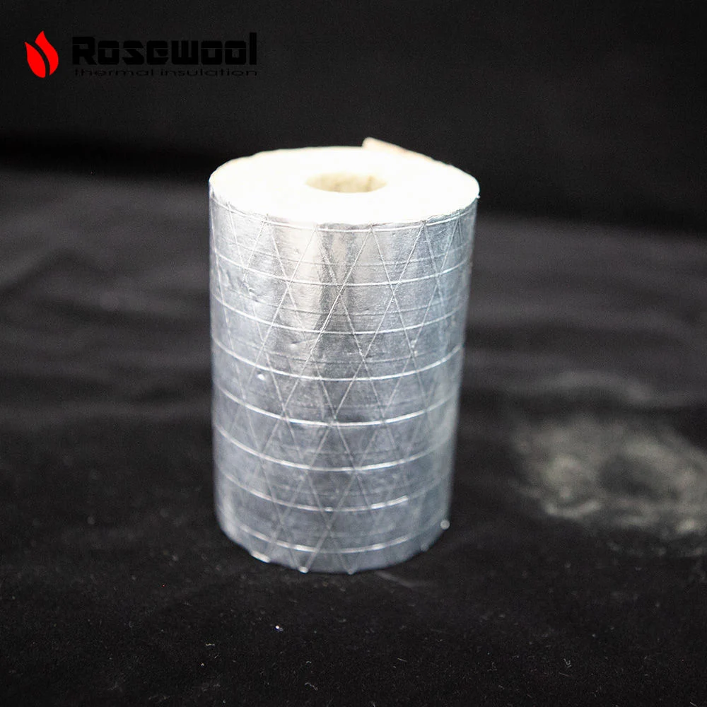 Rosewool 60-150 Kg/M&sup3; Construction Heat Insulation Sound Absorption Material Rockwool Pipe