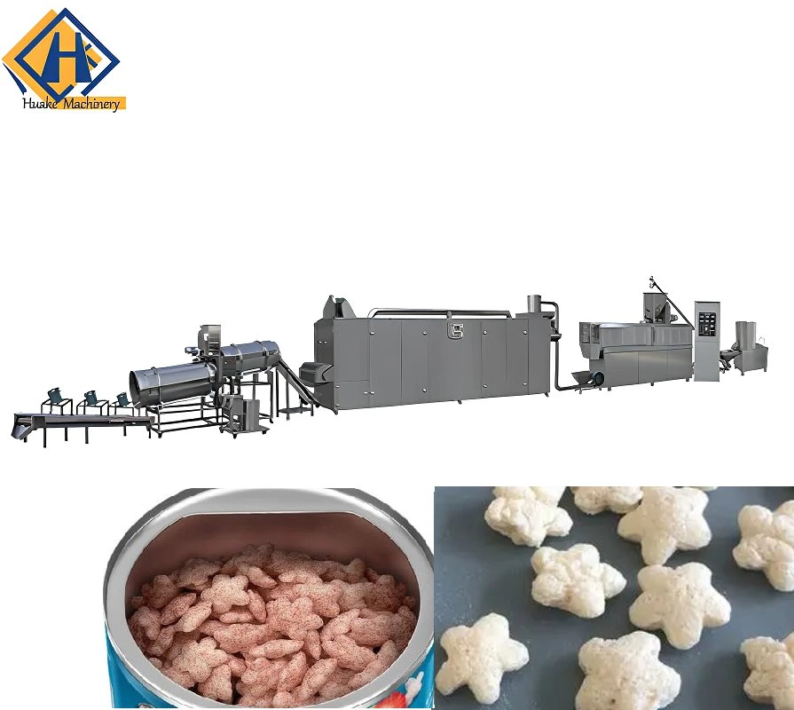 Snack Pellets Production Line Puffed Expanded Food Making Machinery Corn Puff Snack Extruder Equipment