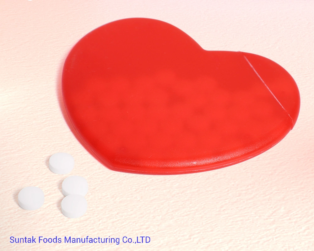 Heart Shape Plastic Card Mints for Gift Store