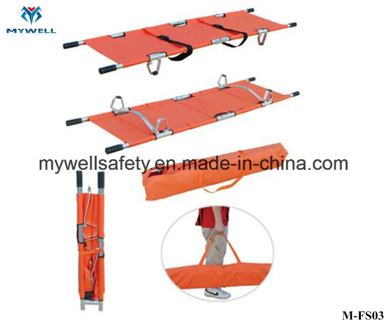 M-Fs03 Professional Manufacturer Aluminum Alloy Folding Medical Stretcher