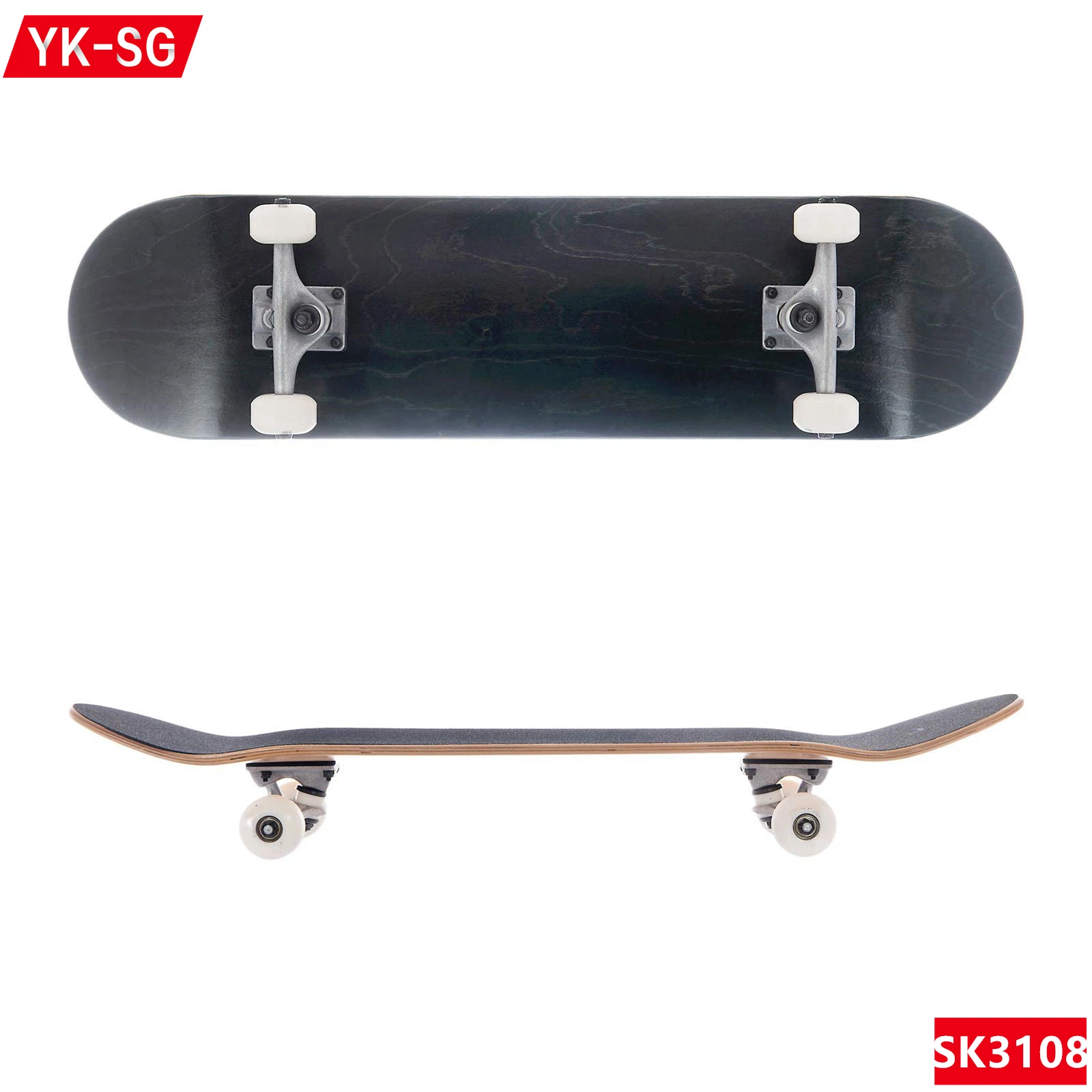 7 couches profondes de skateboard personnalisé en bois de contre-batteur skate board planche à roulettes vierge