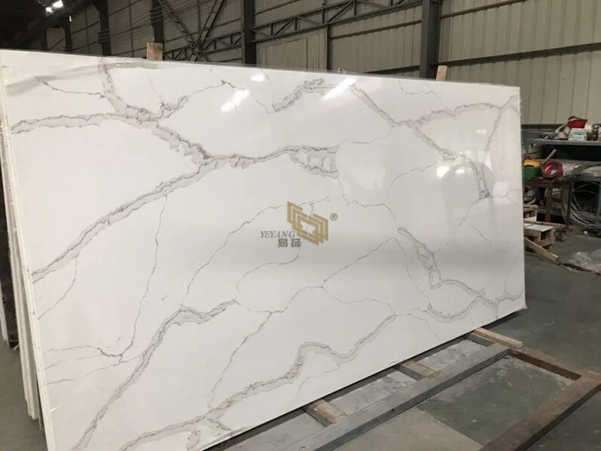 Calacatta Quartz Slabs Countertops/Vanitytops/Table Artificial Stone Top