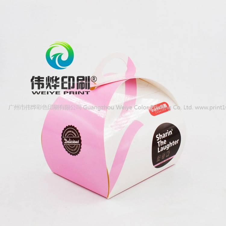 Custom Design Cute Cake Box Packaging Printing Art Paper Box