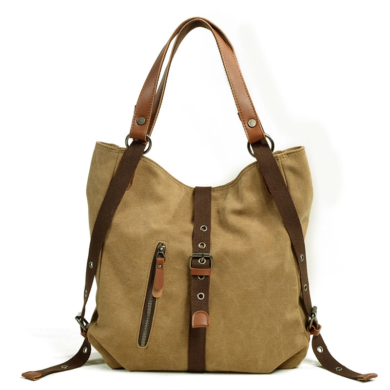 Bolso de hombro mochila de lona Crossbody Casual Daypack Vintage estilo Ci13334