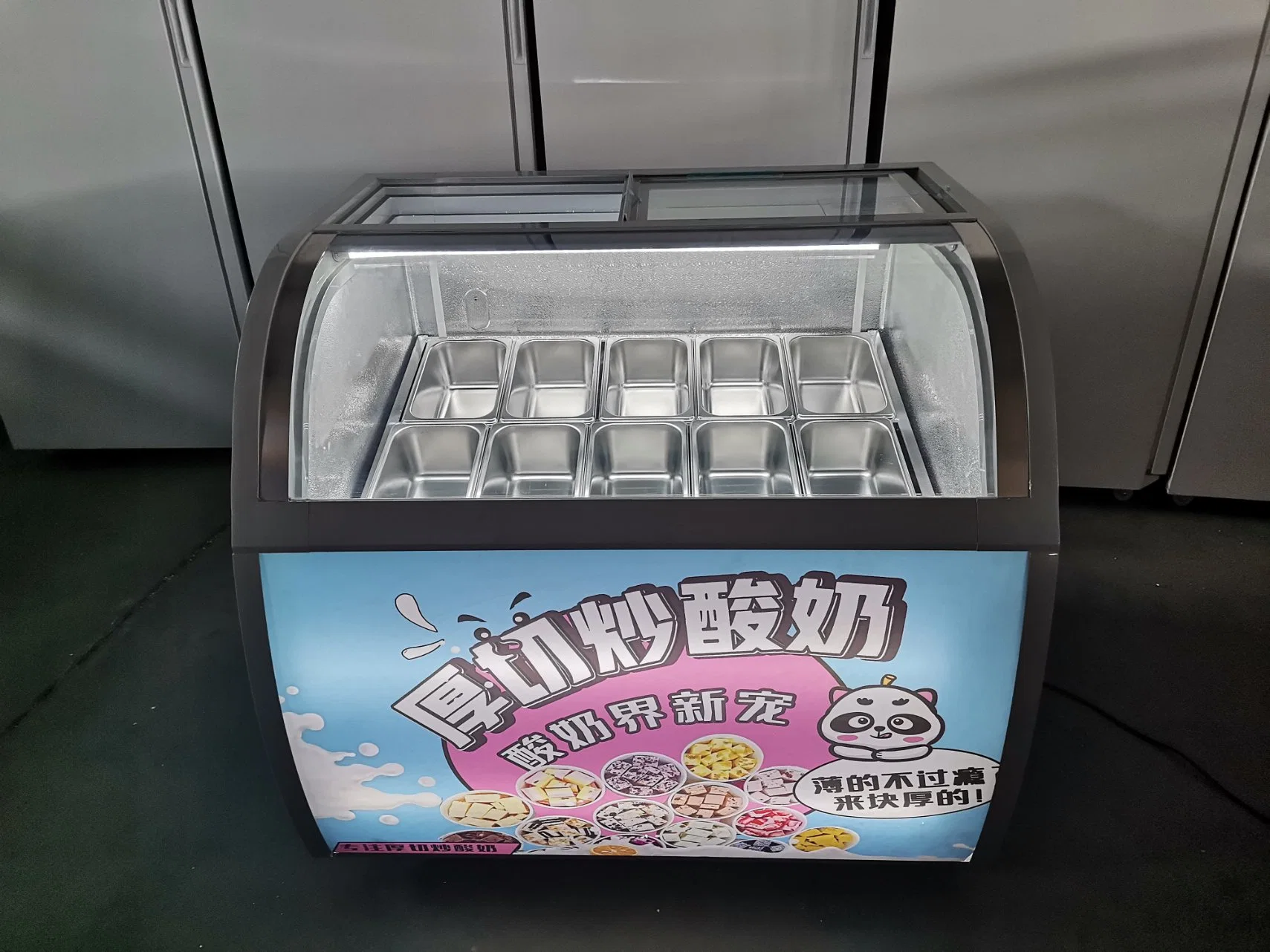 6 Barrels/10 Boxes 1 Years Wooden Display Ice Cream Freezer