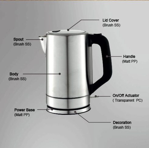 Electrical Appliance Household Home Original Factory High quality/High cost performance  Stainless Steel Kettle