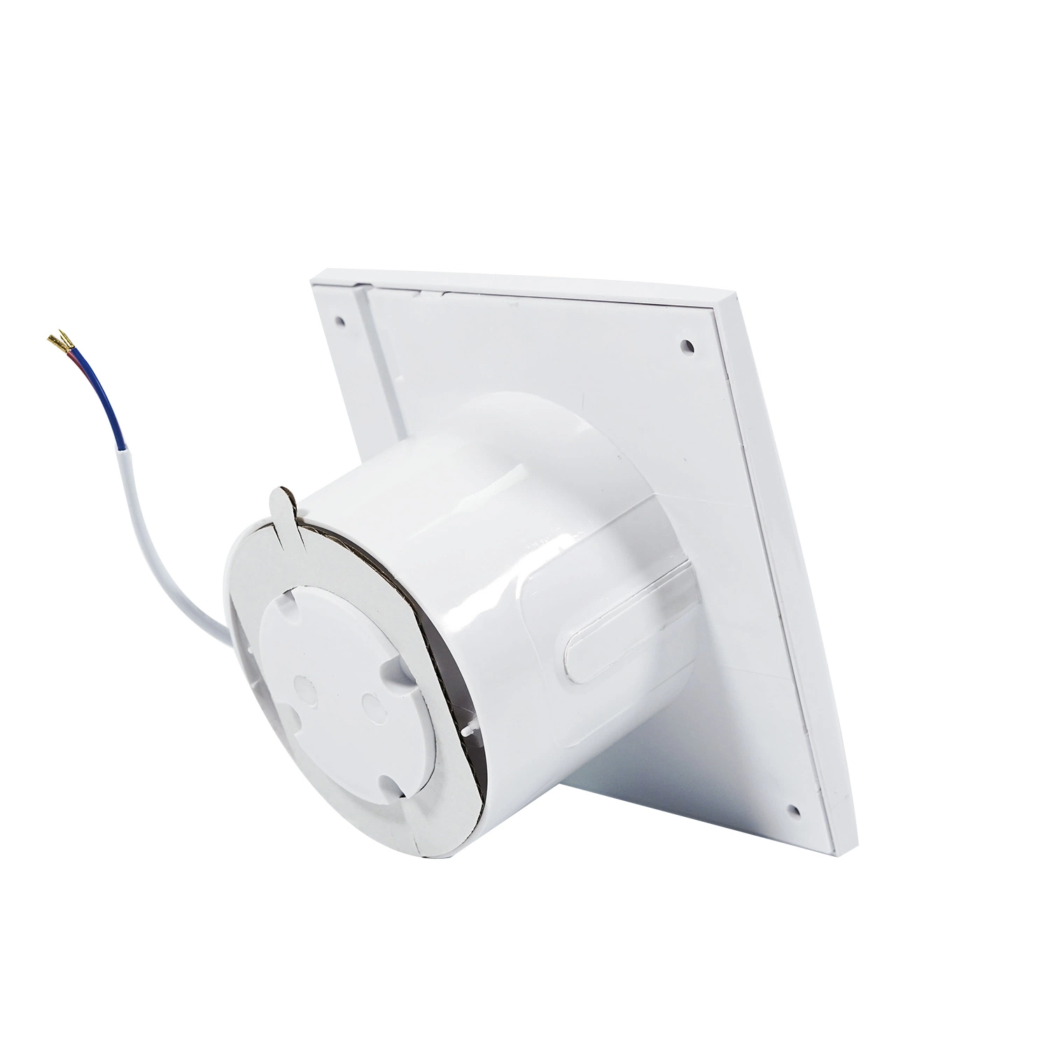 OEM/ ODM Factory Made Design Own 4 6 Inch Plastic Square Ventilation Kitchen Low Noise Wall Exhaust Fan with LED Light