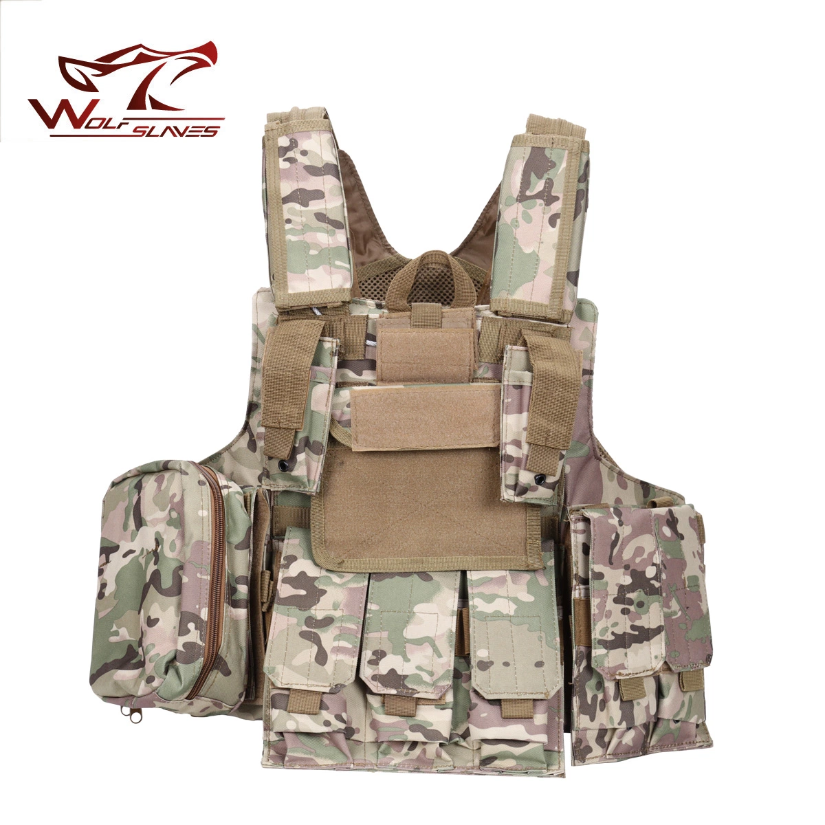 Custom Outdoor Training Military style Molle System Special Camouflage Belt Magazine Bag Tactical Vest