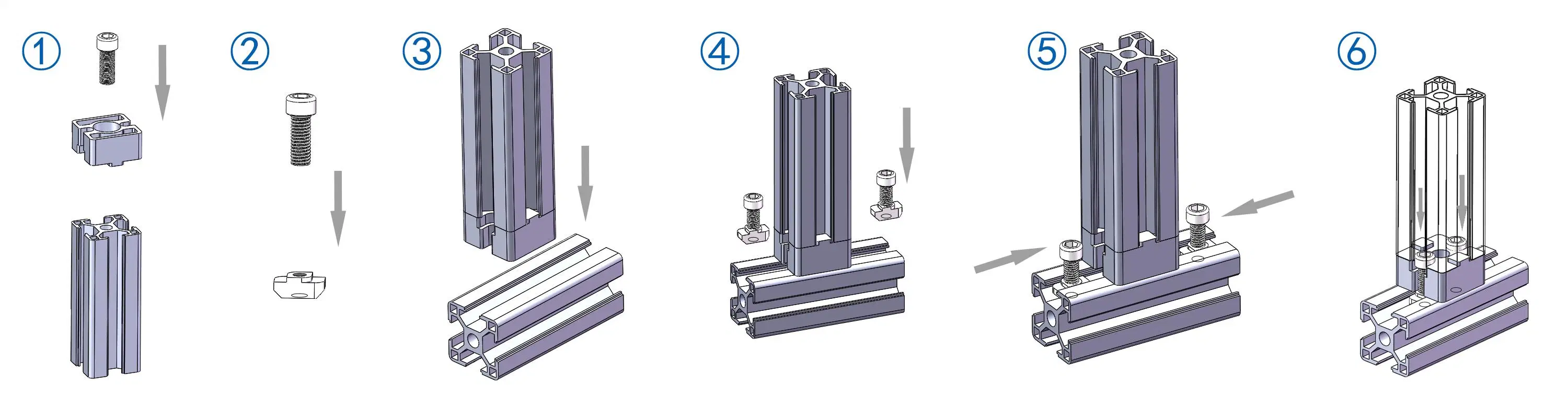 2021 Popular Parts 30A Fixed Connection Block Connector for Aluminum Profile Straight Fixing