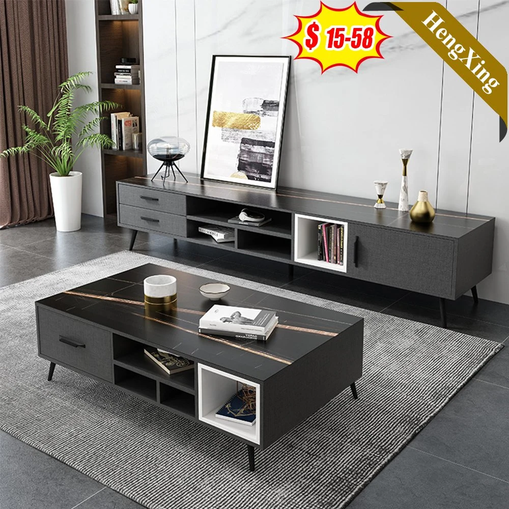 Wholesale/Supplier Cheap Glass Home Luxury Living Room Furniture Beside Coffee Table Set TV Cabinet Storage Cabinets